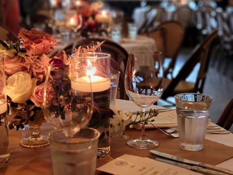 Corporate event dining